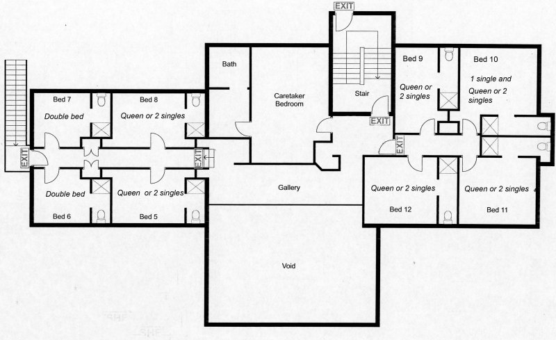 second floor plan