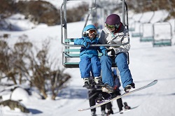 perisher kids on chair