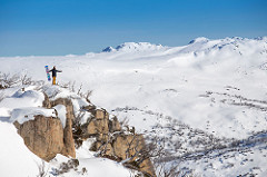 Snowy Mountains view